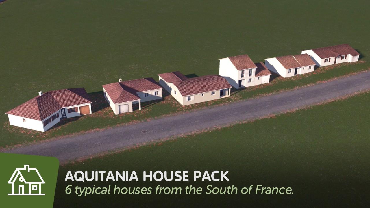 Скачать мод Aquitania House Pack для Cities Skylines