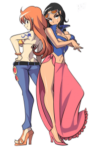 Nami и Nico Robin из One Piece