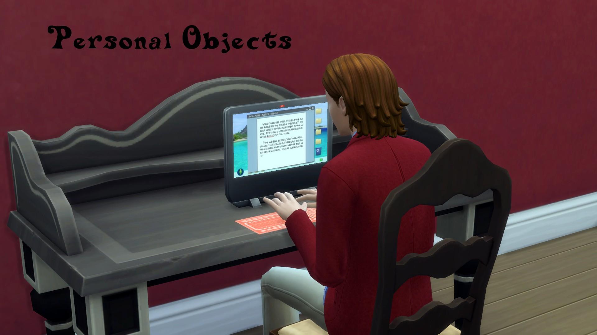 Мод Personal Objects для Sims 4
