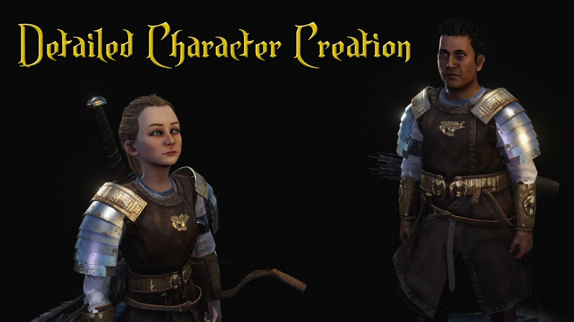 Мод Detailed Character Creation - детальное создание персонажа для Mount & Blade II: Bannerlord